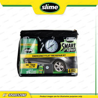 Slime Smart Spare Flat Tyre Repair Kit Includes Multi-Purpose Air Adaptors